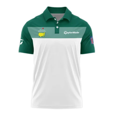 Golf Masters Tournament Taylor Made Polo Shirt Sports Green And White All Over Print Polo Shirt For Men