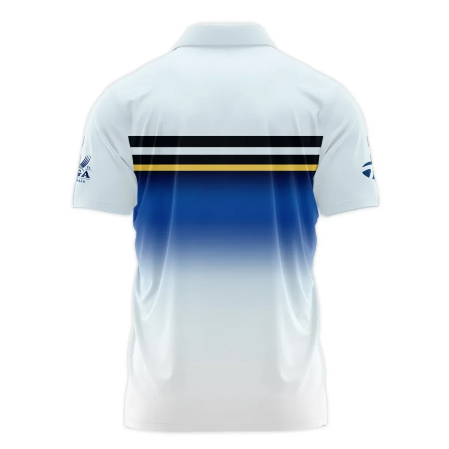 Golf 2024 PGA Championship Taylor Made Polo Shirt Sports Light Blue Black Stripe All Over Print Polo Shirt For Men