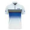 124th U.S. Open Pinehurst Golf Callaway Zipper Polo Shirt Sports Star Sripe Light Blue Zipper Polo Shirt For Men