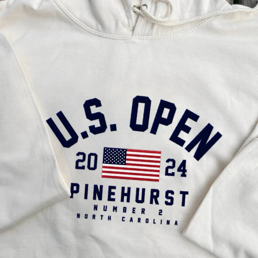 Embroidered Shirt 2024 U.S. Open Pinehurst No.2 North Carolina Flag American Embroidered Hoodie, Sweatshirt,Tee Shirt