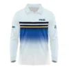 Golf 2024 PGA Championship Ping Zipper Polo Shirt Sports Light Blue Black Stripe All Over Print Zipper Polo Shirt For Men