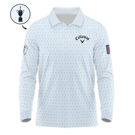 124th U.S. Open Pinehurst Callaway Polo Shirt Sports Pattern Cup Color Light Blue All Over Print Polo Shirt For Men