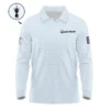 124th U.S. Open Pinehurst Ping Zipper Polo Shirt Sports Pattern Cup Color Light Blue All Over Print Zipper Polo Shirt For Men