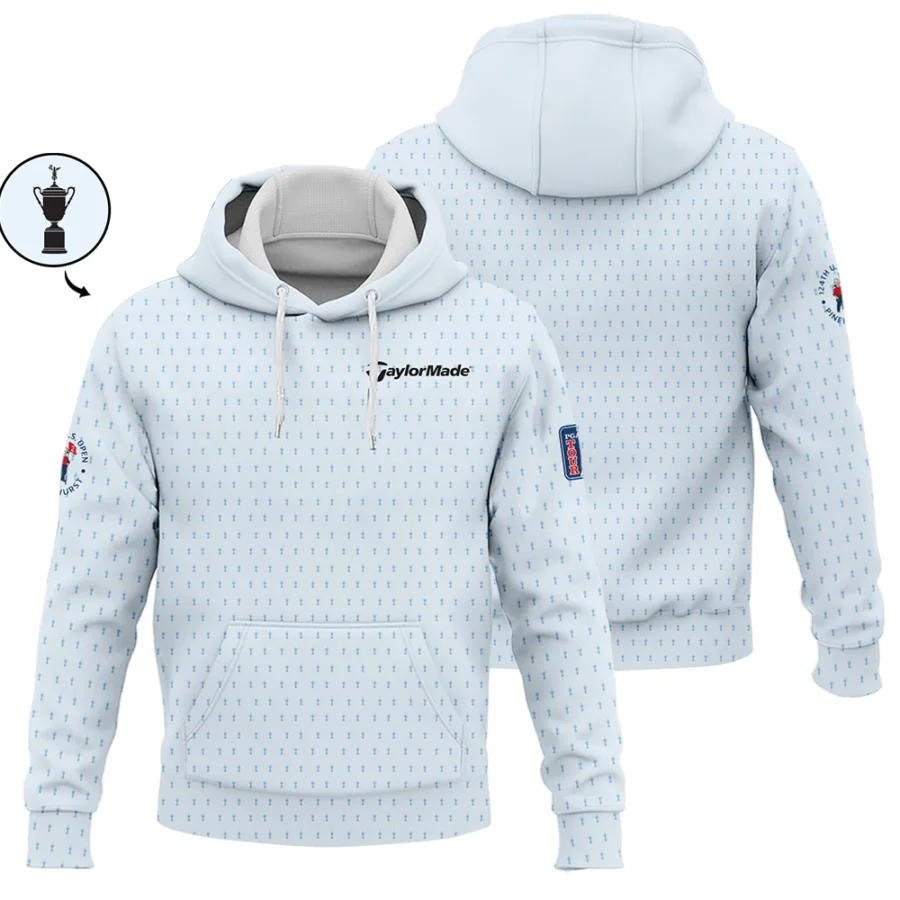 124th U.S. Open Pinehurst Taylor Made Hoodie Shirt Sports Pattern Cup Color Light Blue All Over Print Hoodie Shirt