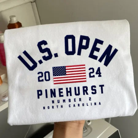 Embroidered Shirt 2024 U.S. Open Pinehurst No.2 North Carolina Flag American Embroidered Hoodie, Sweatshirt,Tee Shirt