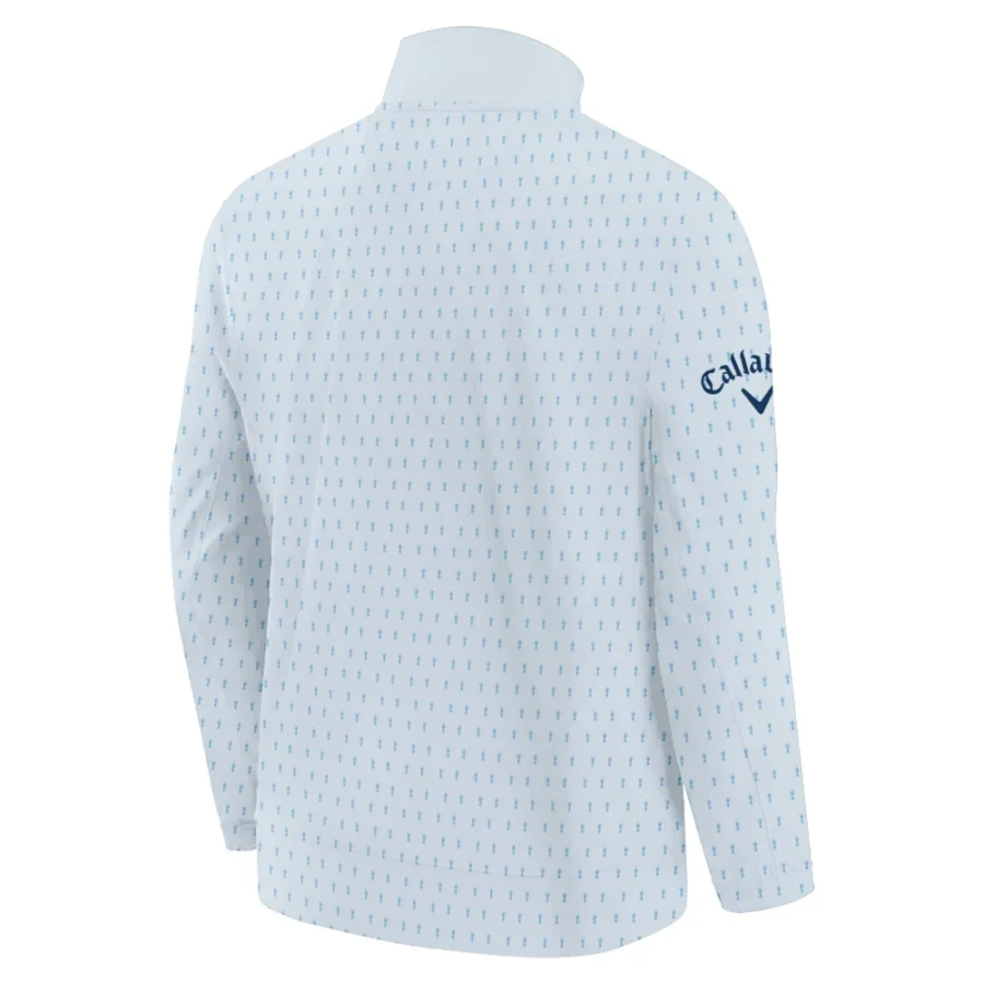 124th U.S. Open Pinehurst Golf Stand Colar Jacket Callaway Pattern Cup Pastel Blue Stand Colar Jacket