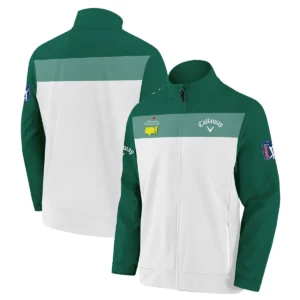 Golf Masters Tournament Callaway Sleeveless Jacket Sports Green And White All Over Print Sleeveless Jacket