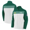 Golf Masters Tournament Ping Quarter-Zip Jacket Sports Green And White All Over Print Quarter-Zip Jacket