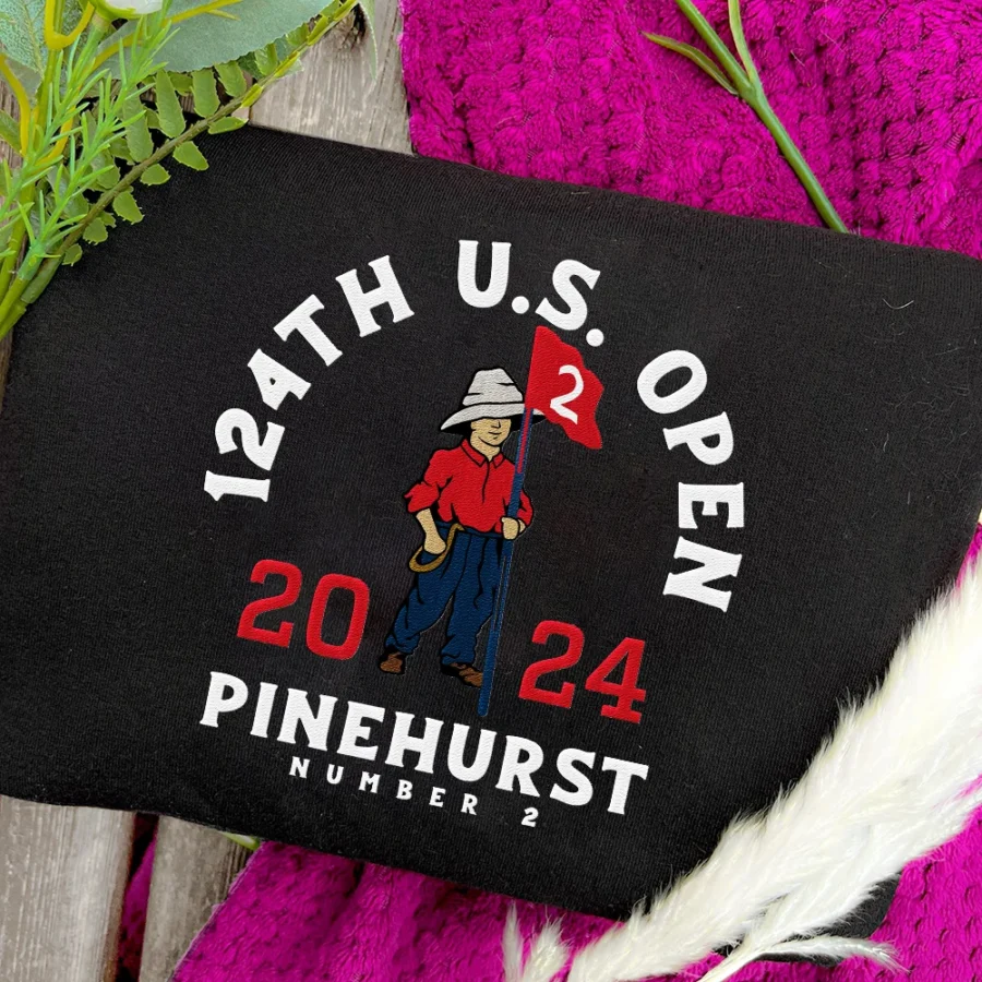 Embroidered Shirt 2024 U.S. Open Pinehurst Number 2 North Carolina Embroidered Hoodie, Sweatshirt,Tee Shirt