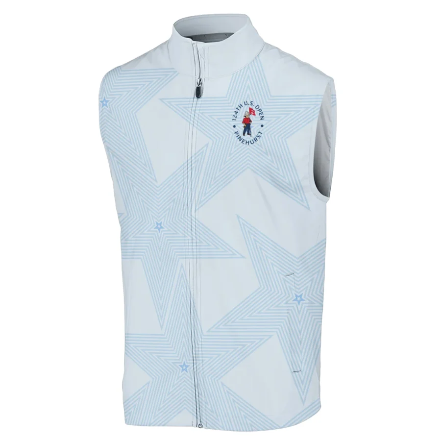 124th U.S. Open Pinehurst Golf Ping Sleeveless Jacket Sports Star Sripe Light Blue Sleeveless Jacket