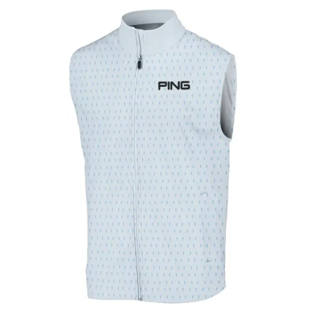 124th U.S. Open Pinehurst Ping Sleeveless Jacket Sports Pattern Cup Color Light Blue All Over Print Sleeveless Jacket