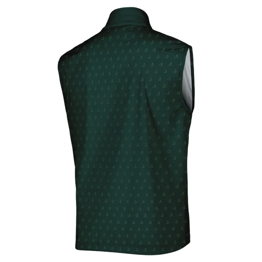 Masters Tournament Golf Sleeveless Jacket Pattern Cup Dark Green Sleeveless Jacket