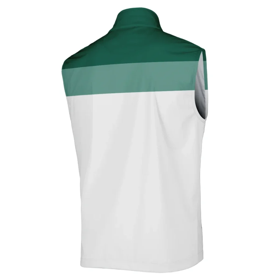 Golf Masters Tournament Ping Sleeveless Jacket Sports Green And White All Over Print Sleeveless Jacket