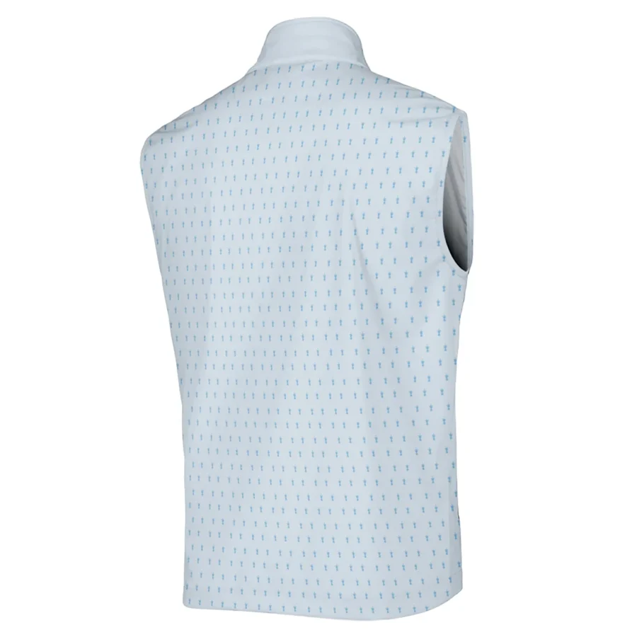 124th U.S. Open Pinehurst Taylor Made Sleeveless Jacket Sports Pattern Cup Color Light Blue All Over Print Sleeveless Jacket