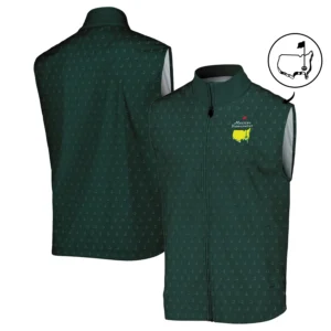 Masters Tournament Golf Stand Colar Jacket Pattern Cup Dark Green Stand Colar Jacket