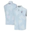 124th U.S. Open Pinehurst Callaway Zipper Polo Shirt Sports Pattern Cup Color Light Blue All Over Print Zipper Polo Shirt For Men