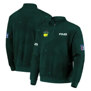 Golf 2024 PGA Championship Callaway Quarter-Zip Jacket Sports Light Blue Black Stripe All Over Print Quarter-Zip Jacket