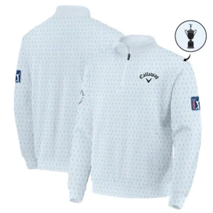 124th U.S. Open Pinehurst Golf Ping Quarter-Zip Jacket Sports Star Sripe Light Blue Quarter-Zip Jacket