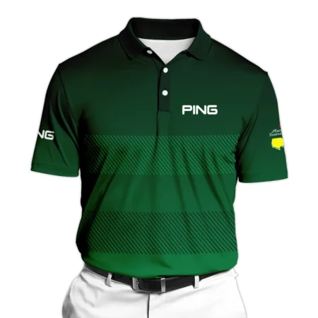 Masters Tournament Ping Sports Stand Colar Jacket Green Gradient Stripes Pattern All Over Print Stand Colar Jacket