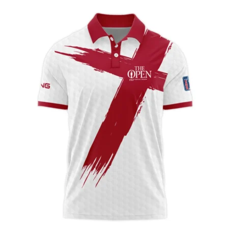 Ping 152nd The Open Championship Golf Sport Polo Shirt Red White Golf Pattern All Over Print Polo Shirt For Men