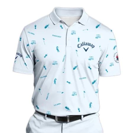 Callaway 124th U.S. Open Pinehurst Stand Colar Jacket Light Blue Pastel Golf Pattern All Over Print Stand Colar Jacket