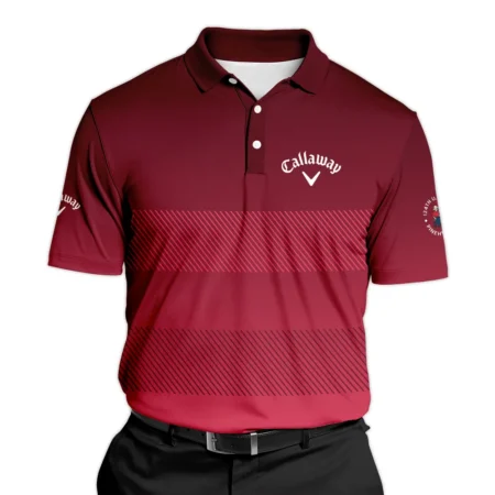 Golf Callaway 124th U.S. Open Pinehurst Sports Zipper Hoodie Shirt Red Gradient Stripes Pattern All Over Print Zipper Hoodie Shirt