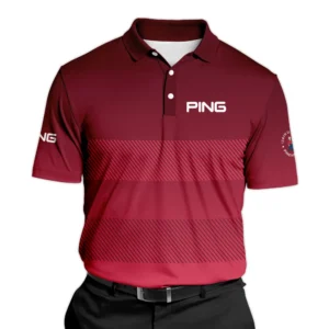 Golf Ping 124th U.S. Open Pinehurst Sports Hoodie Shirt Red Gradient Stripes Pattern All Over Print Hoodie Shirt