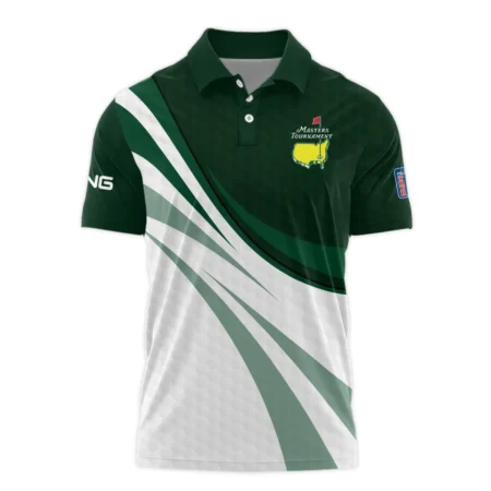 Golf Sport Masters Tournament Ping Polo Shirt Green Color Sports Golf Ball Pattern All Over Print Polo Shirt For Men