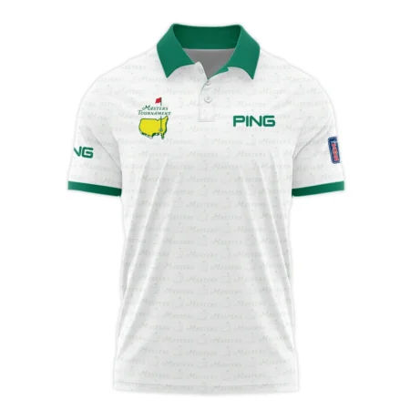 Pattern Masters Tournament Ping Polo Shirt White Green Sport Love Clothing Polo Shirt For Men
