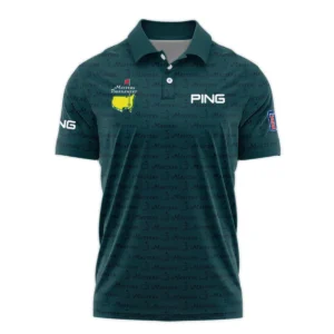 Pattern Dark Green Masters Tournament Ping Zipper Polo Shirt Color Green Zipper Polo Shirt For Men