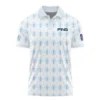 PGA Tour 124th U.S. Open Pinehurst Taylor Made Zipper Hoodie Shirt Sports Pattern Cup Color Light Blue Zipper Hoodie Shirt