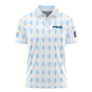 PGA Tour 124th U.S. Open Pinehurst Callaway Zipper Hoodie Shirt Sports Pattern Cup Color Light Blue Zipper Hoodie Shirt