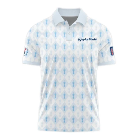 PGA Tour 124th U.S. Open Pinehurst Taylor Made Polo Shirt Sports Pattern Cup Color Light Blue Polo Shirt For Men