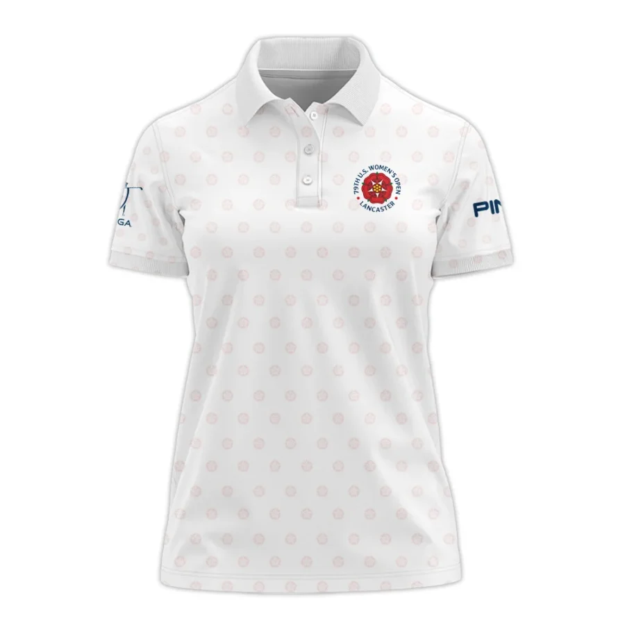 Golf Pattern 79th U.S. Women’s Open Lancaster Ping Polo Shirt White Color All Over Print Polo Shirt For Woman