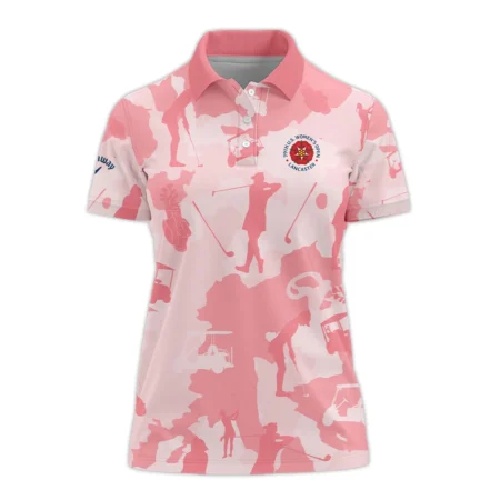 Camo Pink Color 79th U.s. Women Open Lancaster, Callaway Zipper Sleeveless Polo Shirt Golf Sport Zipper Sleeveless Polo Shirt