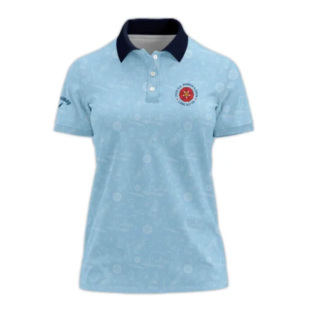 Golf Pattern Blue 79th U.S. Women’s Open Lancaster Callaway Polo Shirt Golf Sport All Over Print Polo Shirt For Woman