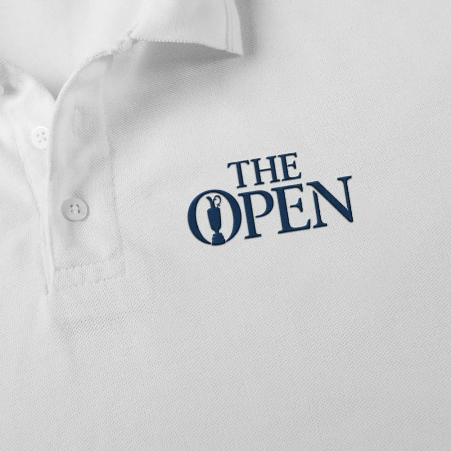 PGA Tour Embroidered Polo Adidas The Open Championship Embroidered Apparel