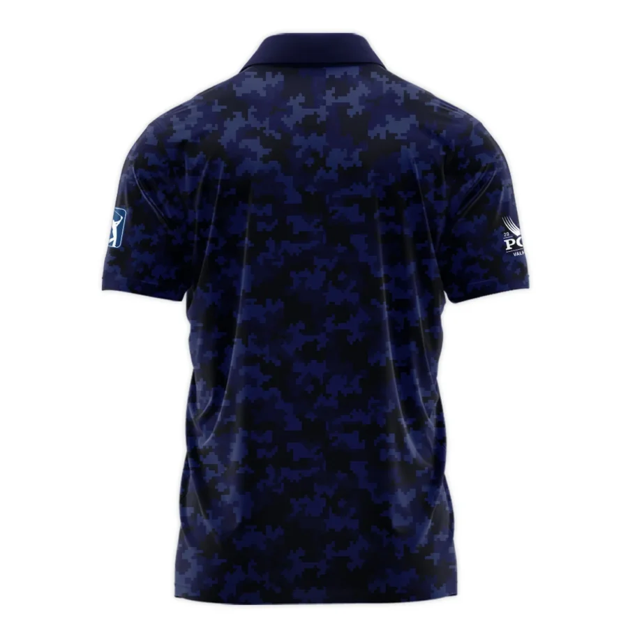 Golf 2024 PGA Championship Ping Polo Shirt Blue Camouflage Pattern Sport All Over Print Polo Shirt For Men