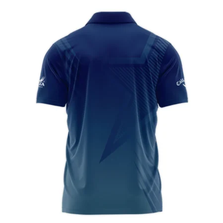 2024 PGA Championship Valhalla Golf Sport Callaway Polo Shirt Star Blue Gradient Straight Pattern Polo Shirt For Men