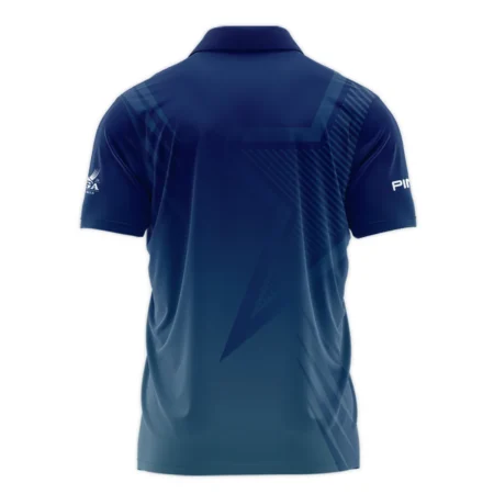 2024 PGA Championship Valhalla Golf Sport Ping Polo Shirt Star Blue Gradient Straight Pattern Polo Shirt For Men