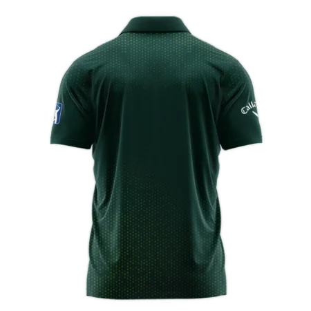 Golf Sport Masters Tournament Callaway Zipper Polo Shirt Sports Dinamond Shape Dark Green Zipper Polo Shirt For Men