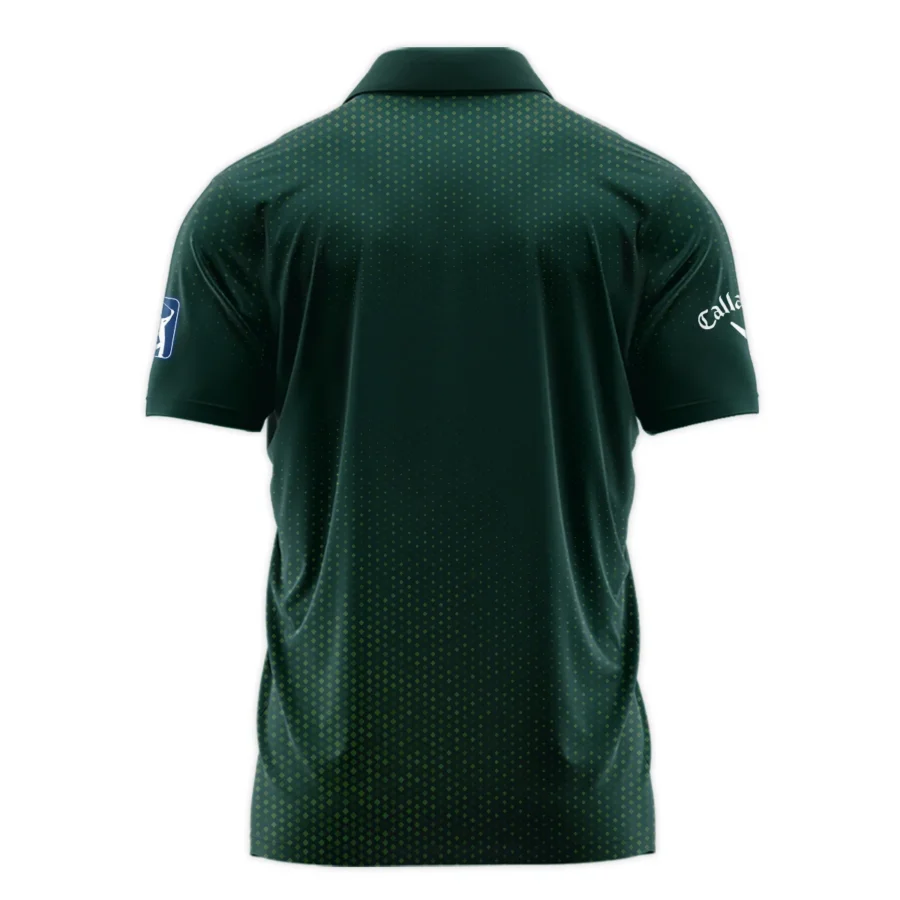 Golf Sport Masters Tournament Callaway Polo Shirt Sports Dinamond Shape Dark Green Polo Shirt For Men