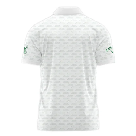 Masters Tournament Golf Callaway Polo Shirt Logo Text Pattern White Green Golf Sports All Over Print Polo Shirt For Men
