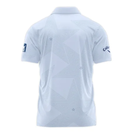 2024 PGA Championship Valhalla Golf Callaway Polo Shirt Stars Lavender Mist Golf Sports All Over Print Polo Shirt For Men