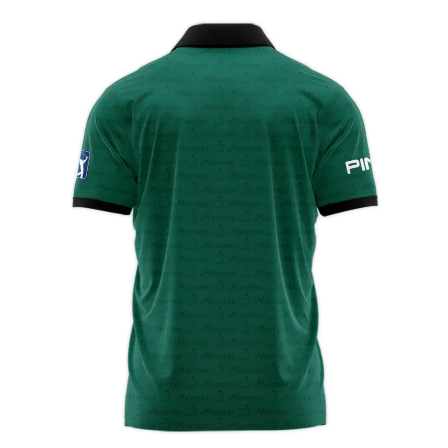 Golf Pattern Masters Tournament Ping Zipper Polo Shirt Green Color Golf Sports All Over Print Zipper Polo Shirt For Men