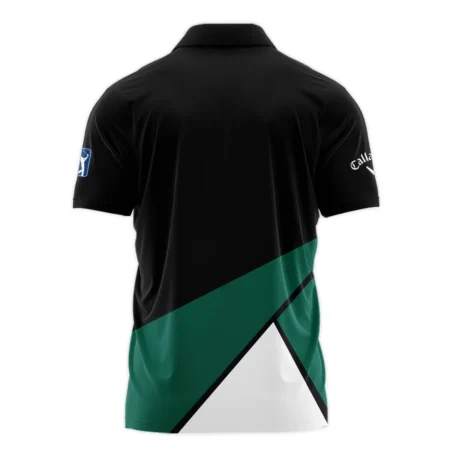 Golf Masters Tournament Callaway Polo Shirt Black And Green Golf Sports All Over Print Polo Shirt For Men