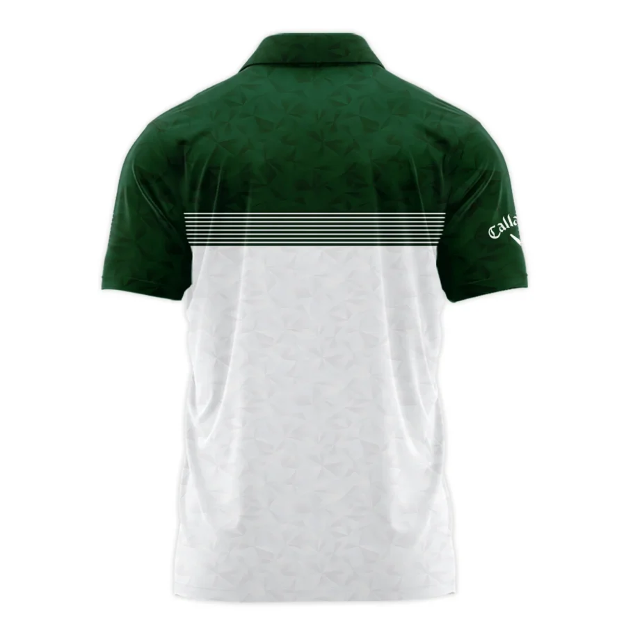 Masters Tournament Callaway Polo Shirt White Pattern White Geometric Abstract Polygon Shape Polo Shirt For Men