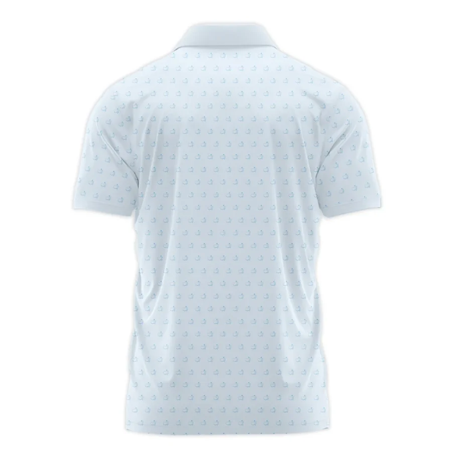 Pattern Masters Tournament Ping Polo Shirt White Light Blue Color Pattern Logo  Polo Shirt For Men