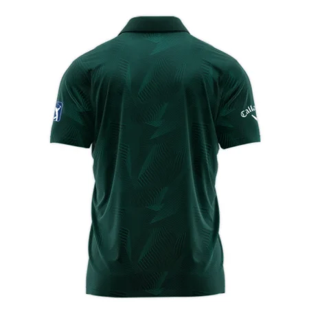 Abstract Pattern Lines Forest Green Masters Tournament Callaway Polo Shirt Style Classic Polo Shirt For Men