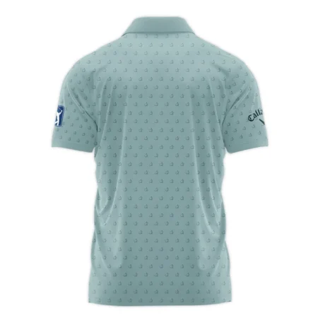 Golf Pattern Masters Tournament Callaway Polo Shirt Cyan Pattern All Over Print Polo Shirt For Men